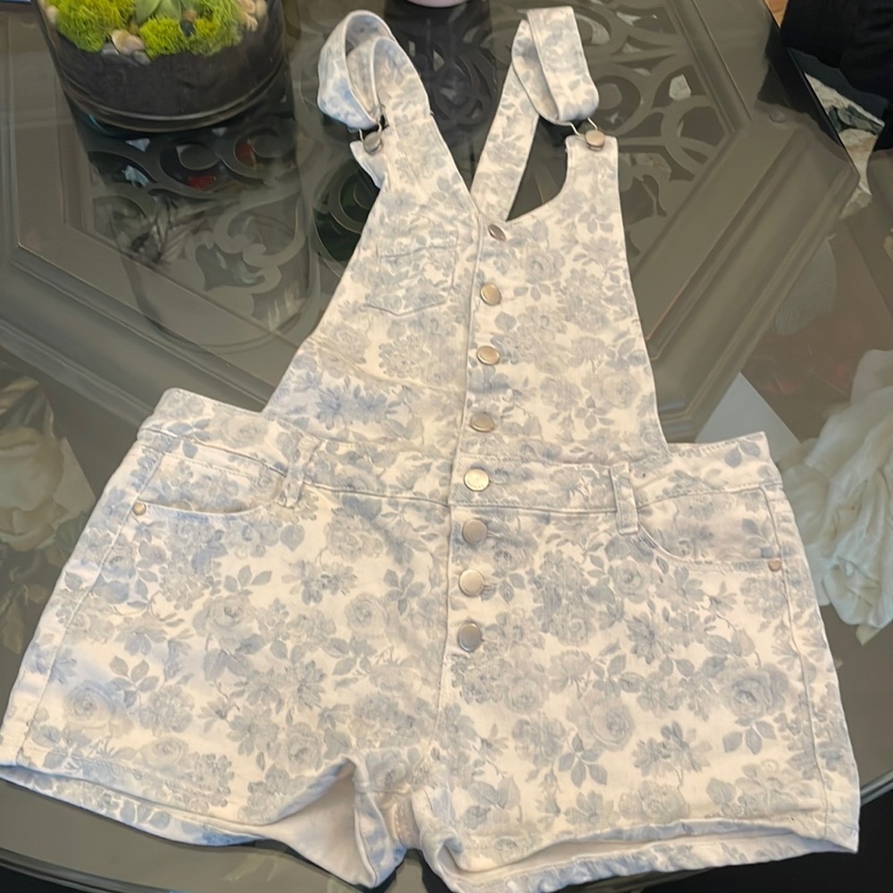 Patterned Overalls